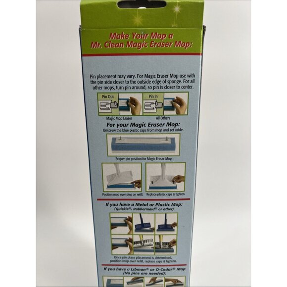Mr. Clean Magic Eraser Mop Refill Fits Most Squeeze Mops Refill Type A NIB - Picture 7 of 9
